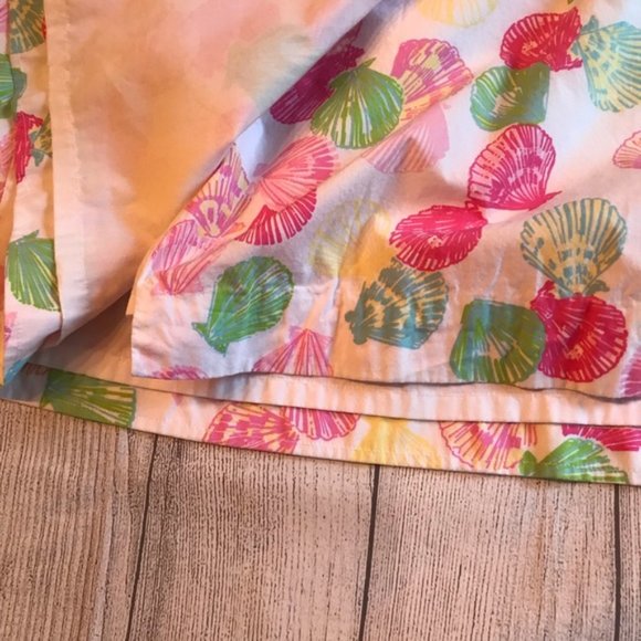 Lilly Pulitzer Wrap Skirt Sz 8 Shells Clam Digger - Picture 6 of 10